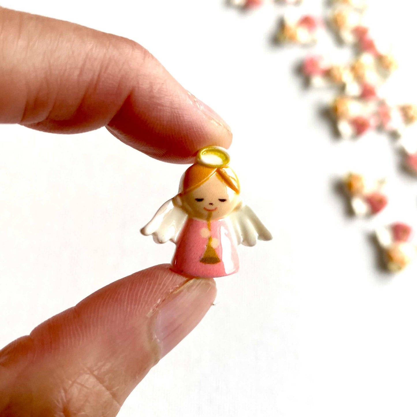 Angel charms Miniature 20mm Flat back resin charm figurines - Blacksparrowuk