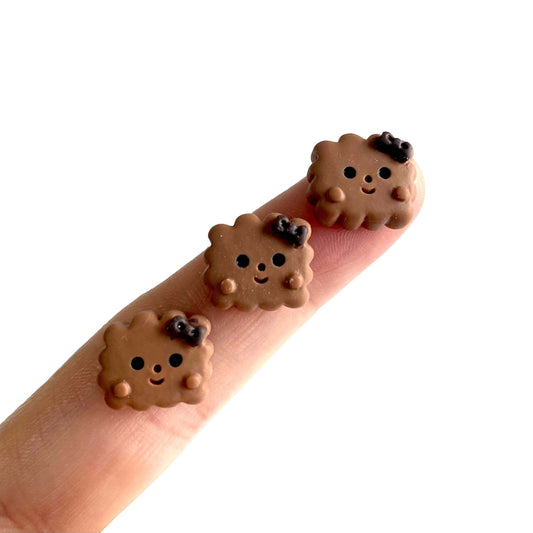 Happy Kawaii Mini cookies Dollhouse miniatures - Blacksparrowuk