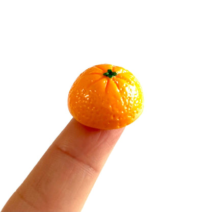 Orange halves Flat back resin Fruit cabochon - Blacksparrowuk