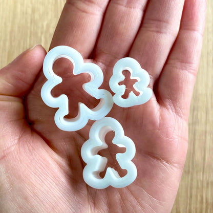 Miniature Cookie Cutters Gingerbread man Cookie Cutters Polymer Clay cutter - Blacksparrowuk