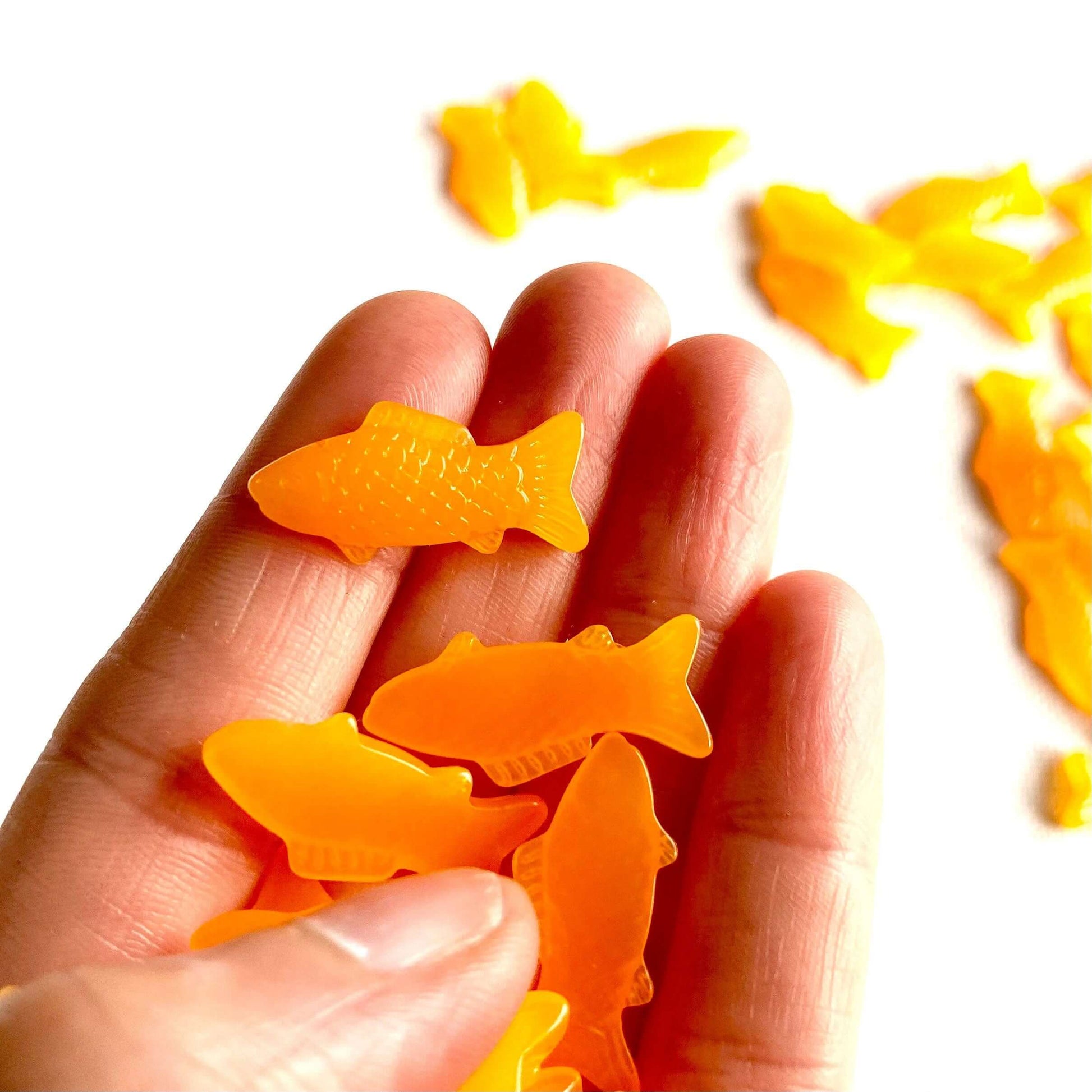 Mini Goldfish Jelly colour Resin miniatures - Blacksparrowuk