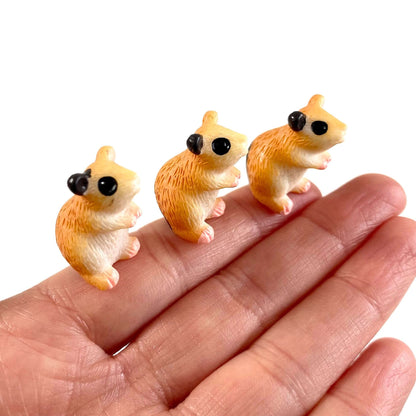 Miniature Hamster resin figurine 1/6 scale Dollhouse miniature - Blacksparrowuk